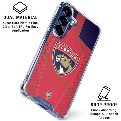 NHL Florida Panthers Jersey Galaxy S25 Clear Case